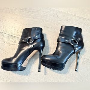 Michael Kors Black Leather Ankle Boots